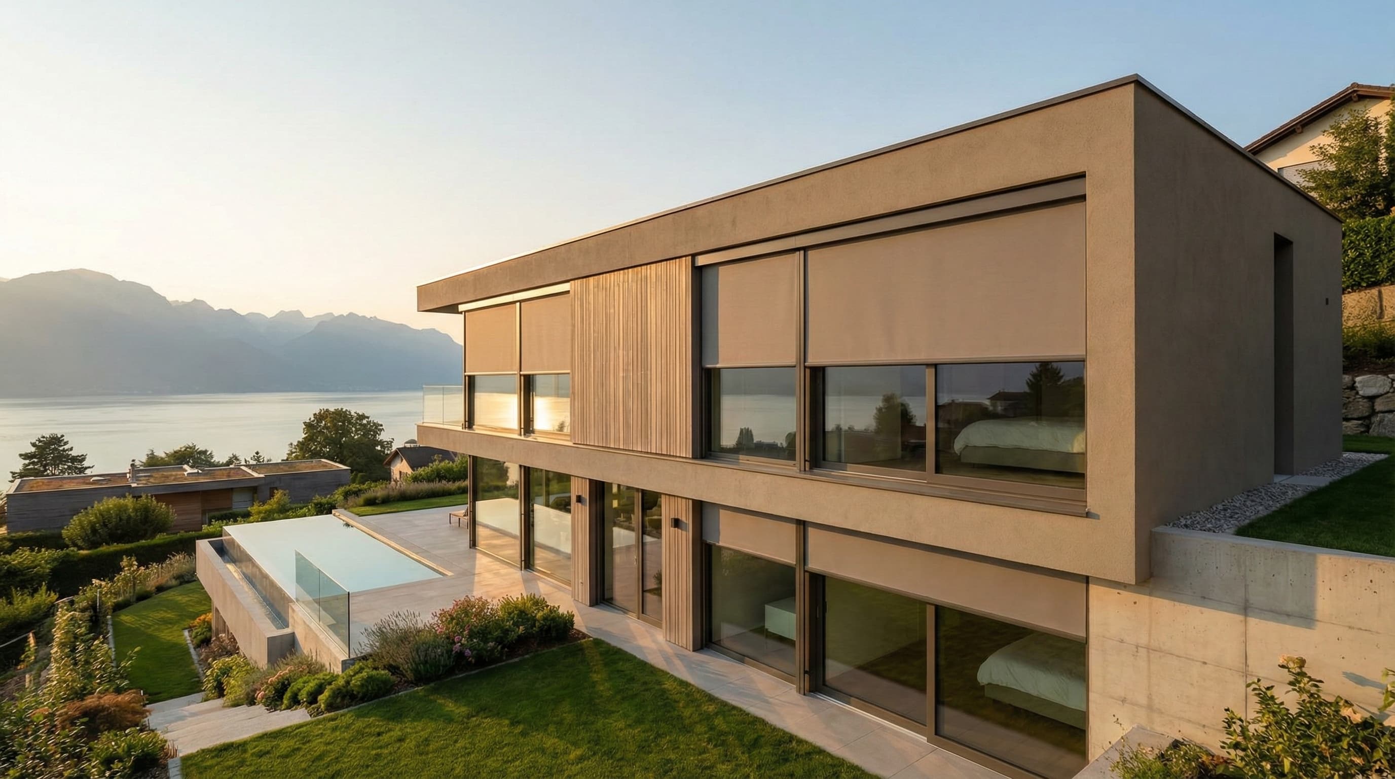 Protection solaire pour une terrasse